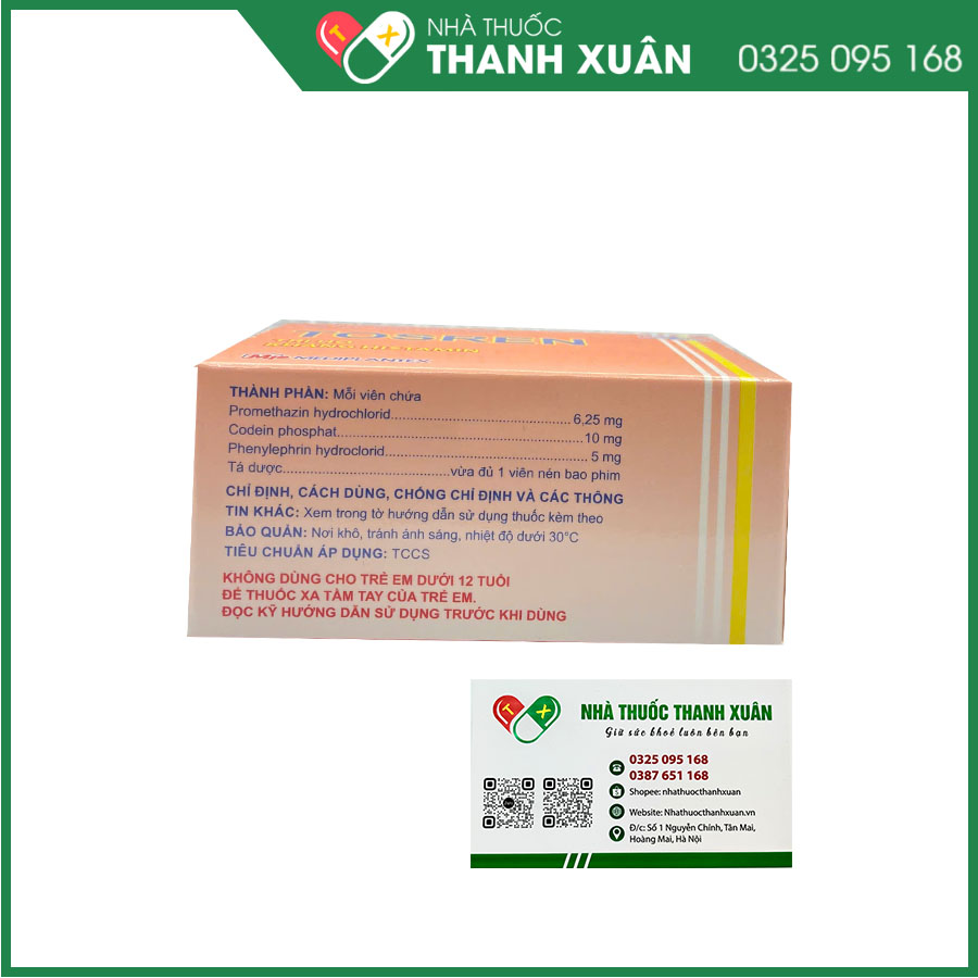 Tosren trị ho do dị ứng hoặc kích thích